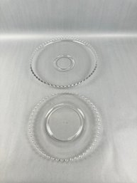 Two Candle Wick Platters