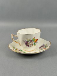 Clare Bone China England Cup And Saucer