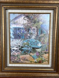 Allyn Stevens Garden Patio Framed Print