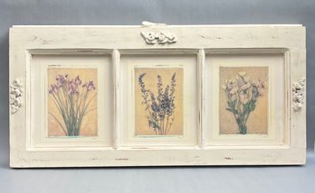 Floral 3 Panel Wall Art