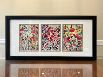 3 Slot Frame With Floral Art