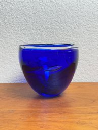 SVA Blue Glass Vase
