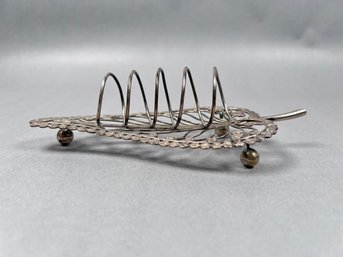 Vintage Collectible Is A Silver-plated Toast Rack