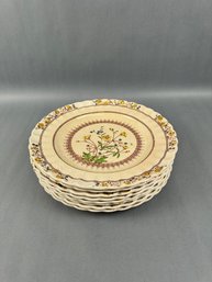 8 Spode Buttercup Dinner Plates
