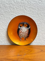 Brumm Owl Enamel Plate