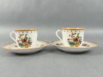 Two Spode Peplow Demitasse Cup And Saucer