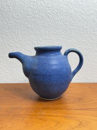 Studio Pottery Blue Glaze Tea Pot