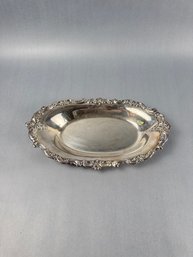 Oblong Silver Plate Serving Dish