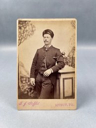 Victorian Gentleman Cabinet Card - Studio Staffet, Muncy, PA