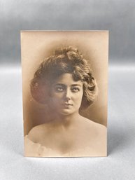 Vintage Edwardian Era Photograph Of Woman - Studio:  BJ Falk, NY