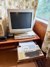Apple Power Macintosh, 6100/60 Power PC, Epson HX-20 Keyboard  And Apple Printer
