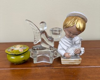 Angels Set Of 3 Decorative Pieces