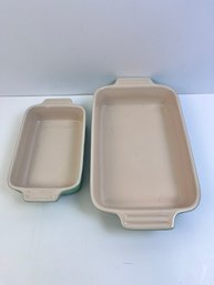 2 Le Creuset Hot Dish Pans.