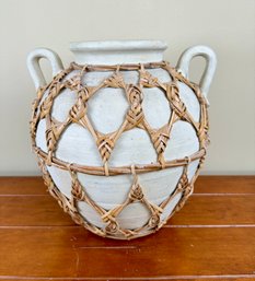 Pottery Planter 2 Handled Jug-terra Cotta