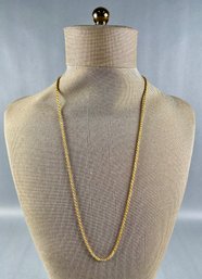 14K Yellow Gold Rope Chain Necklace - Italy