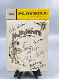 Autographed Vintage Broadway No, No, Nanette Playbill From The 46th Street Theatre
