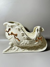 Ceramic Santa Sleigh