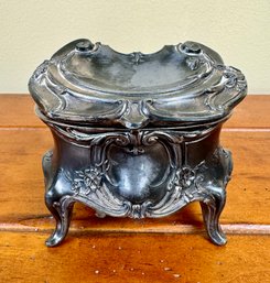 Vintage Jewelry Box With Legs Back Part Broken