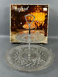 Vintage Anchor Hocking Wexford Two-tier Tid Bid Tray *local Pick Up Only*