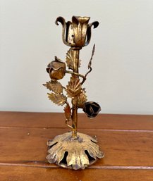 Vintage Italian Tole Candle Holder