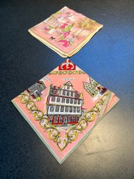 2 Vintage Handkerchiefs