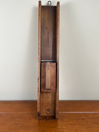 Antique Wood Vegetable Cabbage Slicer - Pat'd 1898