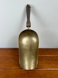 Large Vintage Brass Store Scoop