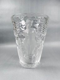 Lalique Ondines Vase Designed By Marc Lalique - Signed Lalique France
