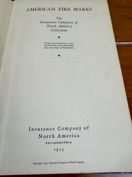 1933 American Fire Marks Insurance Company Of North America 1933