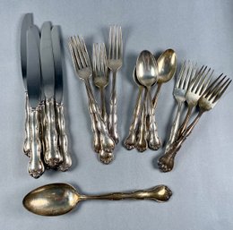 17 Piece Sterling Silver Set Of Gorham Flatware - Rondo Pattern