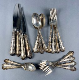 19 Piece Sterling Silver Set Of Gorham Flatware - Strasbourg Pattern