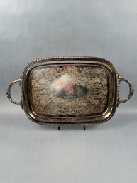 BBC Pi Lambda Theta Engraved 1951, Wallace Melford Silver Plate Platter - M251