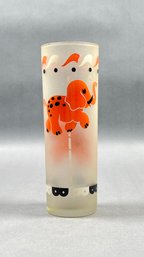 Vintage Libbey Carousel Animal Elephant Frosted Glass Tumbler