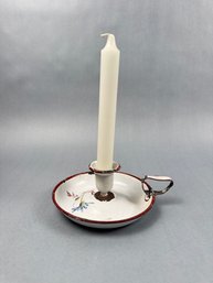 Vintage Enamel Chamberstick