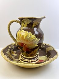 Raymond Waites Wash Basin And Pitcher.  *Local Pick Up Only*