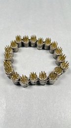 Vintage Metal Daisy Chain Flower Frog