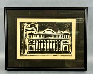 Kristi Clouse Wood Cut Print Peabody 4 Of 6