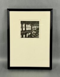 B Spam Signed Print River Trees