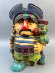 Vintage Boudoir Pets Pirate Coin Bank.