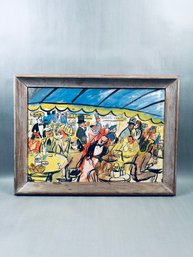 Vibrant Rendition Of Le Moulin De La Galette (after Pierre-Auguste Renoir) On Board