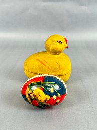 Two Vintage German Candy Containers