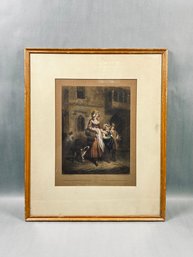 Vintage Framed 'Cries Of London' Series Plate 1 Print By Francis Wheatley