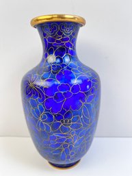 Small Blue Cloisonne Vase. *Local Pick-Up Only*