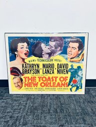 Original Vintage Poster Or Lobby Display For The 1950 Metro-Goldwyn-Mayer Musical Film The Toast Of New Orlean