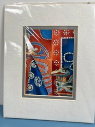 Framed And Matted Print Of Blankets By John E Svenson.