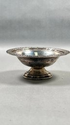 Vintage Sterling Silver Footed Bowl Or Compote