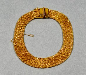 Yuri Ichihashi 18k Yellow Gold Mesh Bracelet