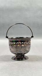 Vintage Cheltenham Silver-plated Handled Basket