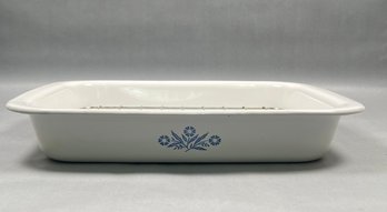 Large Corning Ware BLUE CORNFLOWER Open Roaster Lasagna Baking Pan