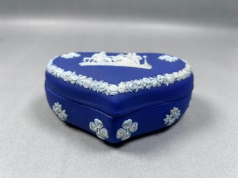 Vintage Wedgewood Jasperware-blue Spade Dish
